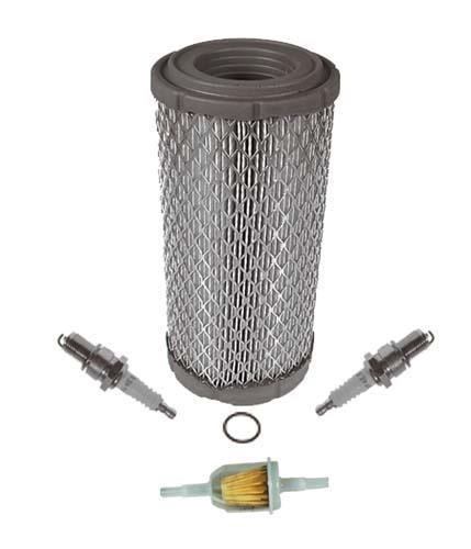 Nivel N11019 EZGO TXT 4-cycle golf cart tune-up kit with spark plugs, air filter, and fuel filter for 2006 and newer models