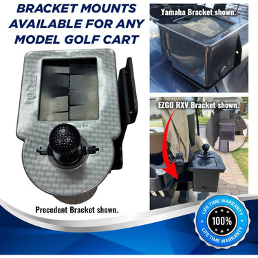Nivel Black Golf Club and Ball Washer Part Number N34141 Universal Fit for Golf Carts