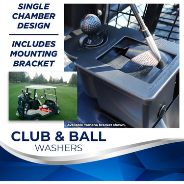 Nivel Black Golf Club and Ball Washer Part Number N34141 Universal Fit for Golf Carts