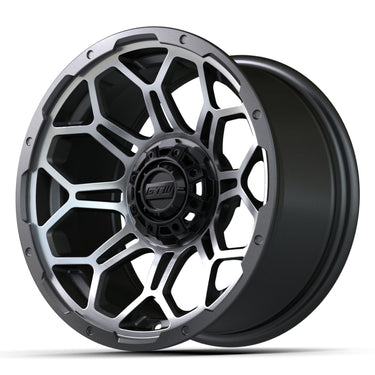 Nivel N19-225 14 Inch GTW Bravo Wheel Matte Gray Machined For Golf Carts Performance And Style