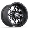 NIVEL 19-234 12-Inch GTW Vortex Matte Gray All-Terrain Wheel showcasing its stylish and durable design.