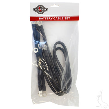 Red Hawk Battery Cable Set For Yamaha Drive 8V Premium 4 Gauge Cables Kit 3x9in 2x26in For Pros And DIY