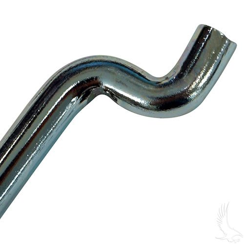 Redhawk BAT-2002 durable battery hold down rod with Z-hook for Club Car DS Electric golf cart, 11.625 inches long.