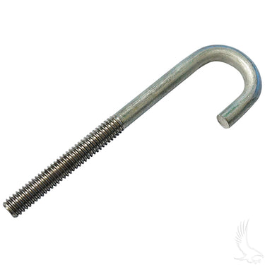 Red Hawk OEM battery hold down rod for EZGO Marathon golf carts 1979-1994, 4 3/8 inches, durable red steel.