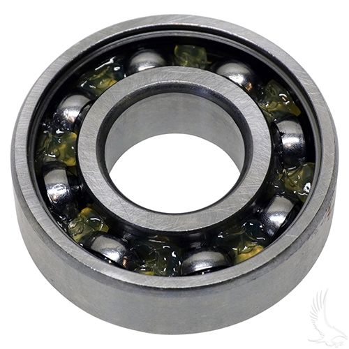 Redhawk OEM open ball bearing BRNG010 for EZGO, Club Car, Yamaha golf carts, showing the bearing component for replacement use.