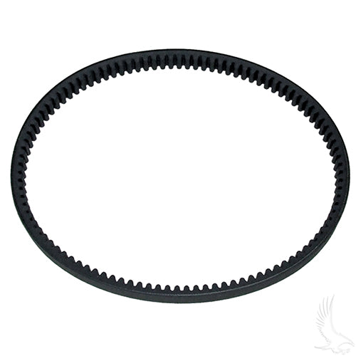 Red Hawk drive belt for EZGO Gas 88 golf carts, durable replacement transmission belt for reliable performance.