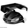 Red Hawk DoubleTake Phoenix body kit with street-legal LED light kit for Club Car Precedent 04 and later, black finish.