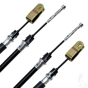 Red Hawk CBL-062 Brake Cable Set For Club Car Precedent 2004+ Premium Durability Safe Braking Golf Cart Owners