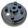 Red Hawk brake drum for EZ-GO golf carts, OEM BRK-002, 1982 onward, tested premium aftermarket part for reliable braking.