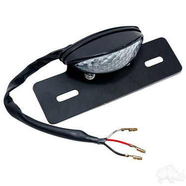 Red Hawk LED License Plate Holder With Running And Brake Light For Safer Driving And High Visibility - Rainier Parts