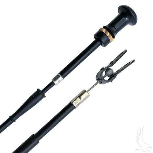 Red Hawk Pro Choke Cable 24 Inch for Yamaha G2 G9 gas golf carts, durable replacement with easy installation.