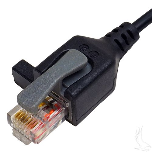 Red Hawk Curtis Model 1313 handheld cable with Club Car connector, durable pro-grade cable for professional use.