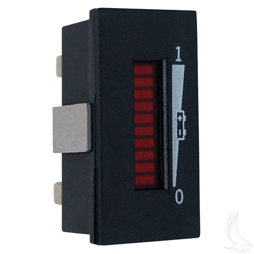 Redhawk CGR106 36V vertical digital charge meter showing a clear display for accurate battery measurement.
