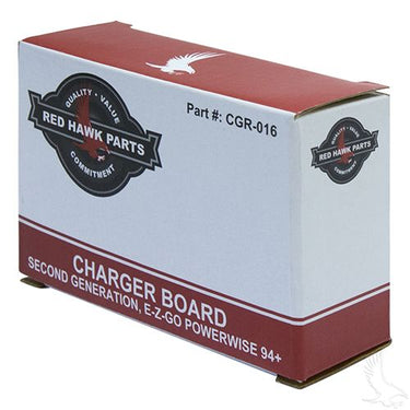 Red Hawk CGR-016 Charger Board for EZ-GO PowerWise 94 Plus 2nd Gen Golf Carts With Input Control