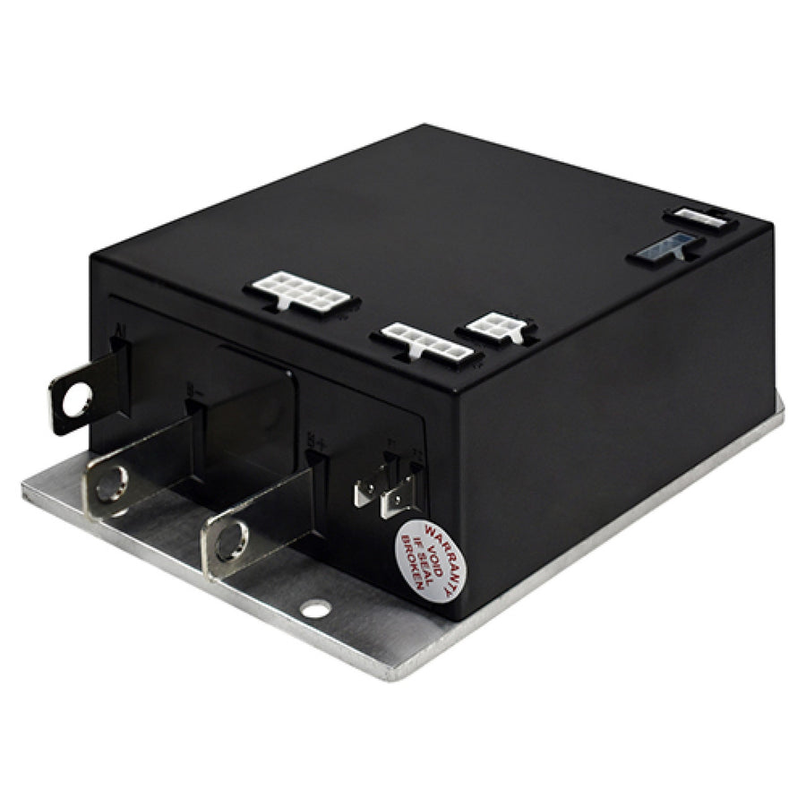 Redhawk OEM Curtis CT104 golf cart controller with red casing, 36V, 350A, designed for E-Z-GO PDS and I.T.S. golf carts.