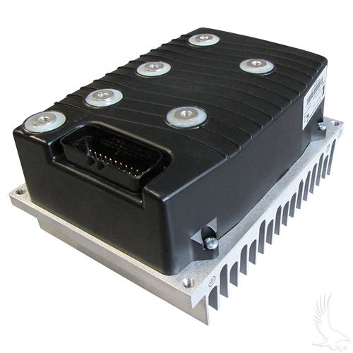 Redhawk OEM Curtis 48V controller and solenoid for EZGO RXV golf carts, includes core, compatible with 2009 and later models.