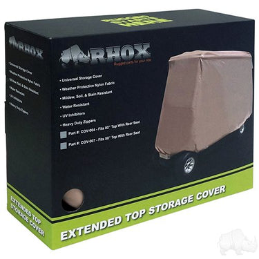 Red Hawk Storage Cover Cov 007 For 88 Inch Top Carts With Rear Seat Weatherproof UV Resistant Golf Cart Owners