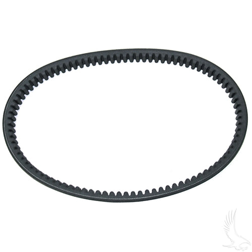 Red Hawk EZGO 2 Cycle Drive Belt BLT-0019 for golf carts, 1989-1991, premium replacement drive belt, black rubber material