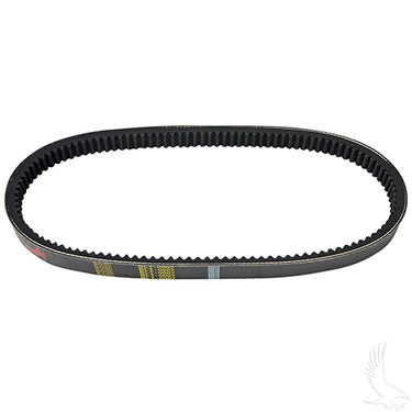 Red Hawk drive belt for EZGO TXT golf carts 1996-2008, fits Fuji Robin engine, durable OEM replacement part.
