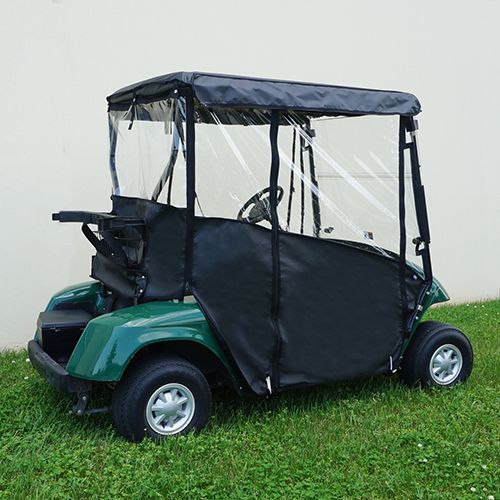 Redhawk Odyssey ENC-017 OEM weatherproof enclosure for EZGO golf carts, black plastic cover with mounting points