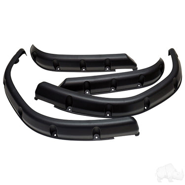 RHOX Fender Flare Set OEM For EZGO TXT Golf Cart 1995-2013 Red Hawk Part No RHFLS-EZGO-TXT-95-13