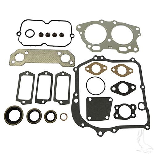 Redhawk ENG-184 gasket and seal kit for EZ-GO 295cc gas golf carts, includes various engine seals for 1991-2002 models.