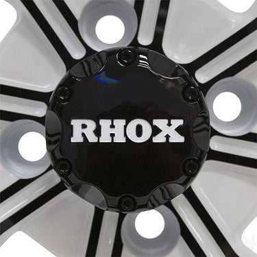 Red Hawk RX281 Golf Cart Wheel 14x7 ET25 White Gloss Black Accent Premium Durability for Golf Enthusiasts - Rainier Parts