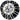 Red Hawk RX270 Machined Black Wheel 12x7 ET25 Center Cap For Golf Carts Durable Sporty Upgrade - Rainier Parts