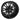 Red Hawk RX271 Golf Cart Wheel 12x7 ET25 Black Center Cap Durable Performance For Golf Cart Owners - Rainier Parts