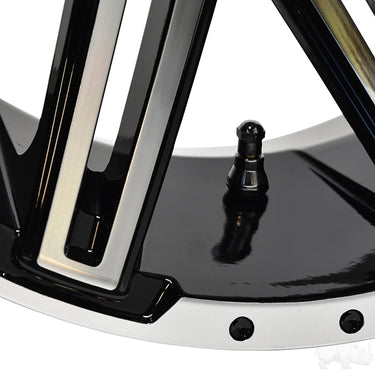 Red Hawk RX275 Wheel Machined Gloss Black 14x7 ET25 For Golf Cart Enthusiasts Premium Performance - Rainier Parts