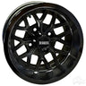 Red Hawk RHOX RX283 Wheel For Golf Carts Gloss Black 12x7 ET25 Premium Alloy Rim - Rainier Parts