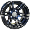 Red Hawk RHOX RX360 Machined Black Wheel With Center Cap For Golf Cart Enthusiasts Premium Performance - Rainier Parts