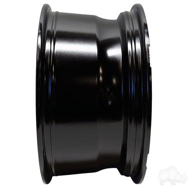 RHOX RX402 14x7 Machined Gloss Black Wheel ET25 For Golf Carts By Red Hawk Premium Upgrade - Rainier Parts