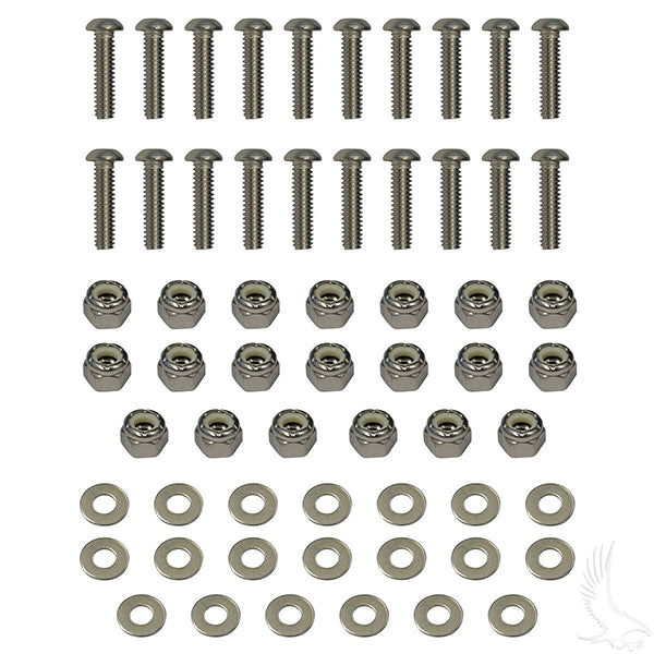 Redhawk Red Hawk HDW100 stainless steel fender flare hardware kit for trucks, durable, corrosion-resistant, ideal for easy installation