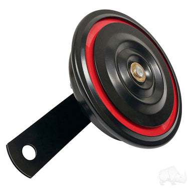 Stylish look of the RED HAWK ACC-0004 Vehicle Horn integrated into a motorcycle, showing its versatility and quality from Rainier Parts.