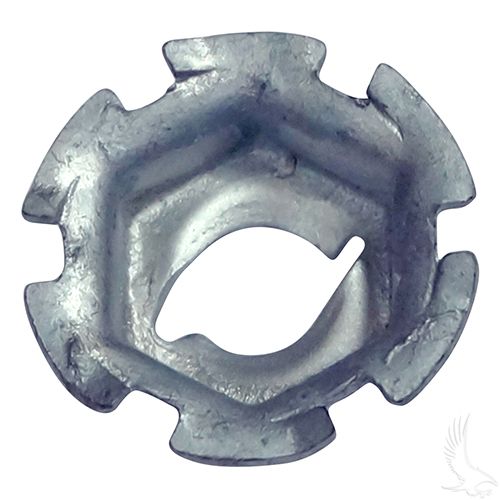 Redhawk OEM FR010 indicator retainer for EZ GO golf carts, shown in a bag of 10 push-on forward and reverse indicators.