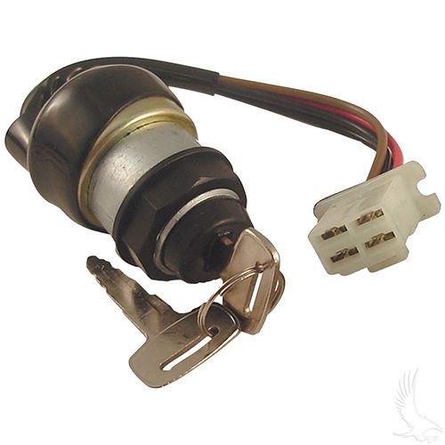 Redhawk Key Switch for Yamaha G2-G11 golf carts, ignition replacement, durable switch upgrade for 1985-1995 models