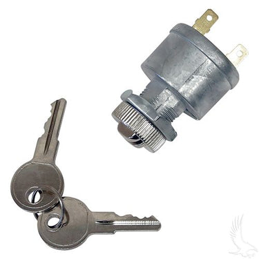 EZGO Key Switch KEY-59 OEM Two Terminal Ignition Switch For 81 Plus Golf Carts Red Hawk - Rainier Parts