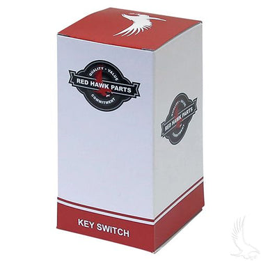 Red Hawk KEY-73 Key Switch For EZGO TXT 96 Plus Golf Cart Two Terminal Ignition Mixed Key Codes