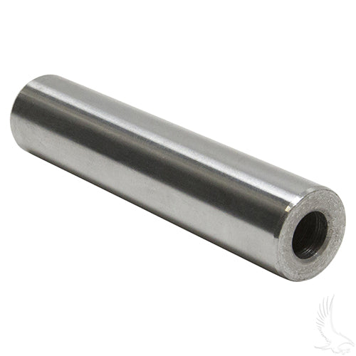 Redhawk King Pin Tube AXL-0027 for EZGO RXV golf carts, Fleet Grade steering replacement, showing the durable red metal component.
