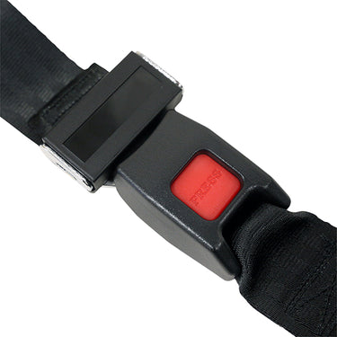 Red Hawk Seat Belt SEAT 2000 60 Inch Fully Extended Black Lap Belt Universal Fit for Golf Carts UTVs