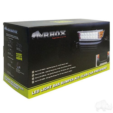 Red Hawk LED Light Bar Kit LGT356EL For Club Car Precedent 12V Bright Energy Efficient Golf Cart Lighting