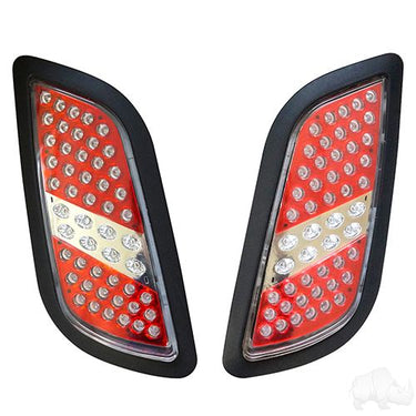 Red Hawk RHOX LED Light Bar Kit RXV-LB-12-48V for EZGO RXV Golf Carts 2016-2021 Compatible