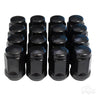 Red Hawk Lug Nut TIR 911S 16 Pack Flat Black Closed End Durable Wheel Mounting For Auto Enthusiasts - Rainier Parts