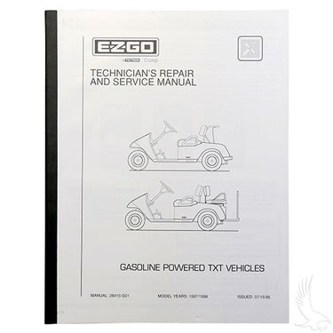Red Hawk EZGO TXT Service Manual LIT EZ01 Golf Carts