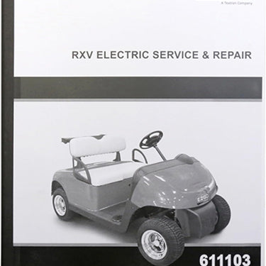 Red Hawk RXV Electric Service Manual LIT-EZ11 For EZGO Golf Carts Comprehensive Illustrated Maintenance Guide
