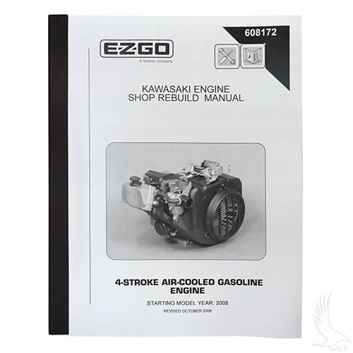 Red Hawk OEM LIT EZ12 Service Manual EZGO 13HP Kawasaki Engine For Golf Carts OEM Part Number LIT-EZ12