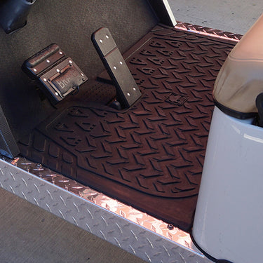 RHOX Rhino Mat OEM ACC-0160 for EZGO TXT 96+ Golf Cart Rubber Floor Mat Red Hawk