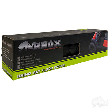 RHOX Rhino Mat OEM ACC-0160 for EZGO TXT 96+ Golf Cart Rubber Floor Mat Red Hawk