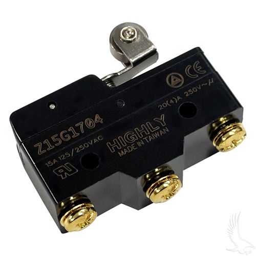 Micro Switch MS-003 Red Hawk For EZGO TXT Marathon Golf Carts 3-Terminal Replacement